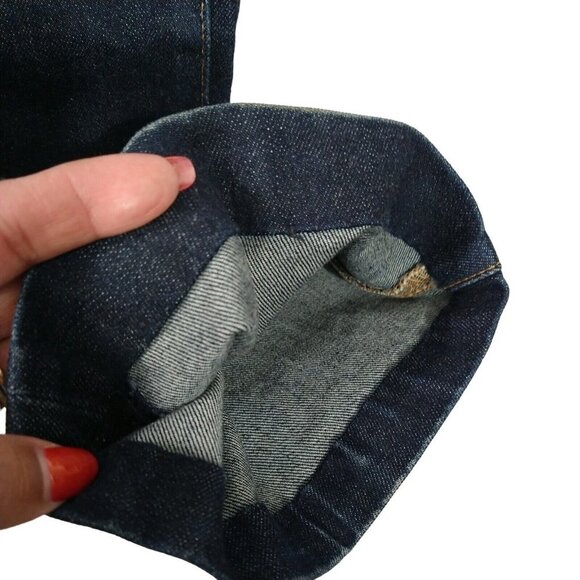 Gap Boot Cut Stretch Jeans Women Size 12 Blue Dark Wash - Picture 4 of 6